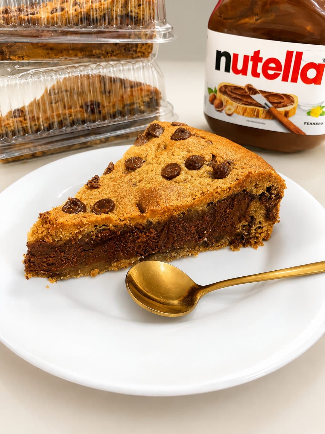 Torta Cookie com Nutella